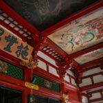 Japanese temple interior in Kawagoe, Japan