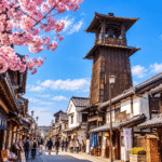 Toki no Kane bell tower in Kawagoe Japan