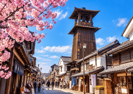 Toki no Kane bell tower in Kawagoe Japan