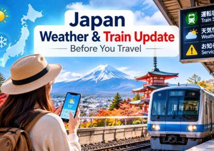 Japan weather and train update before travelling in Japan
