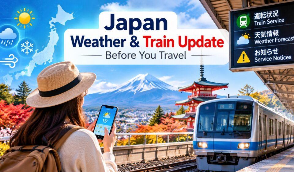 Japan weather and train update before travelling in Japan