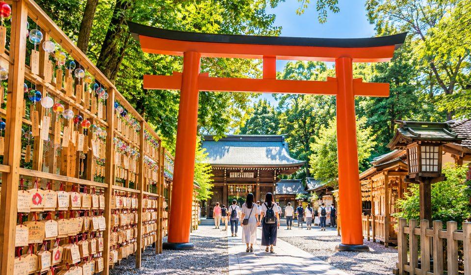 Kawagoe Hikawa Shrine in Saitama, Japan