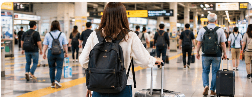 Manage large luggage