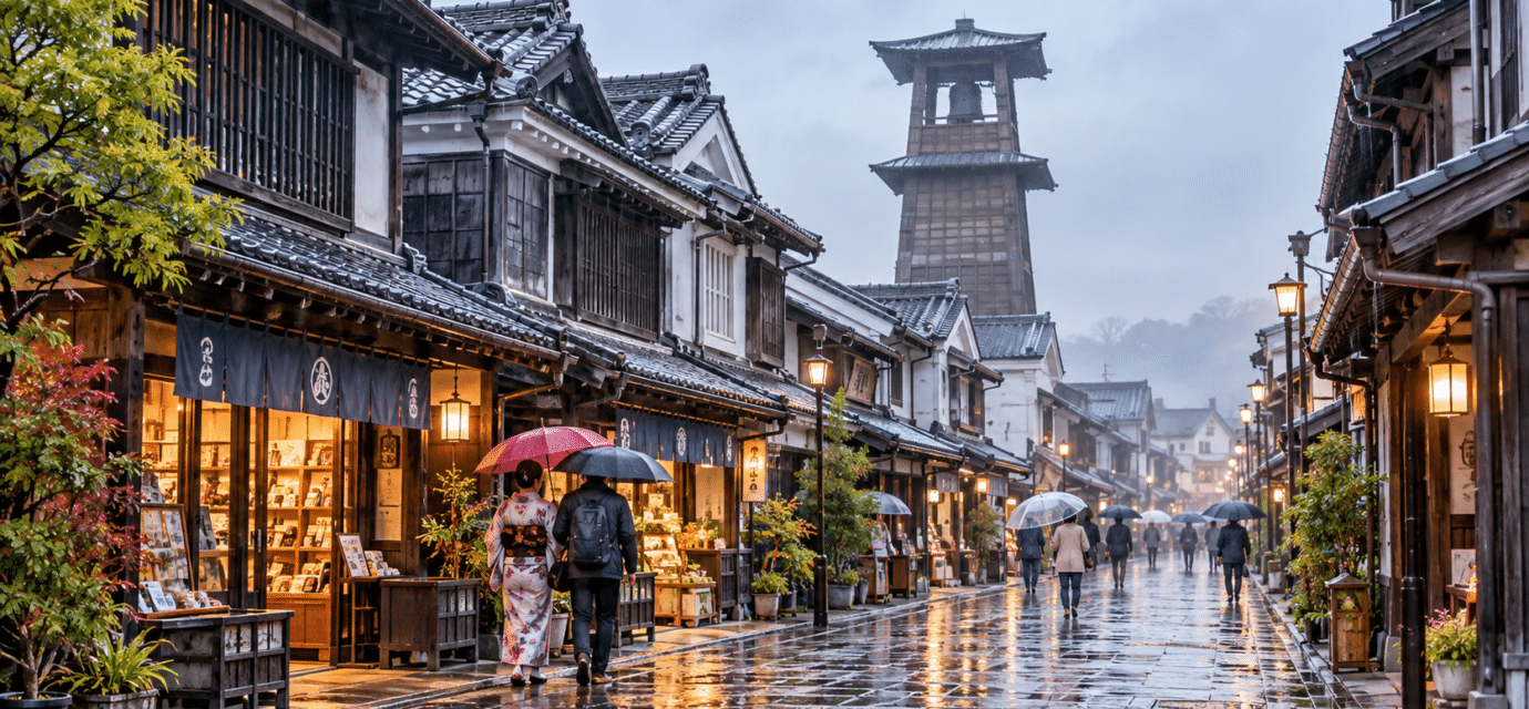Kawagoe in the rain