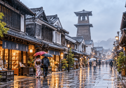 Kawagoe in the rain