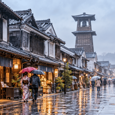 Kawagoe in the rain