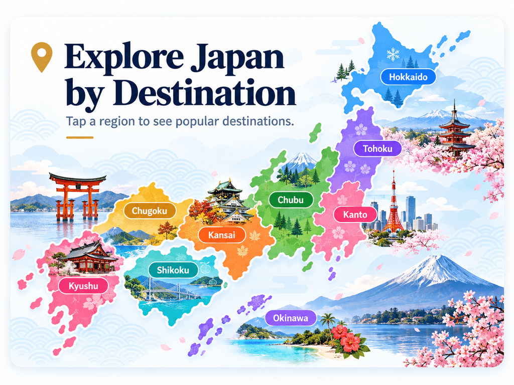 Explore Japan by Destination
