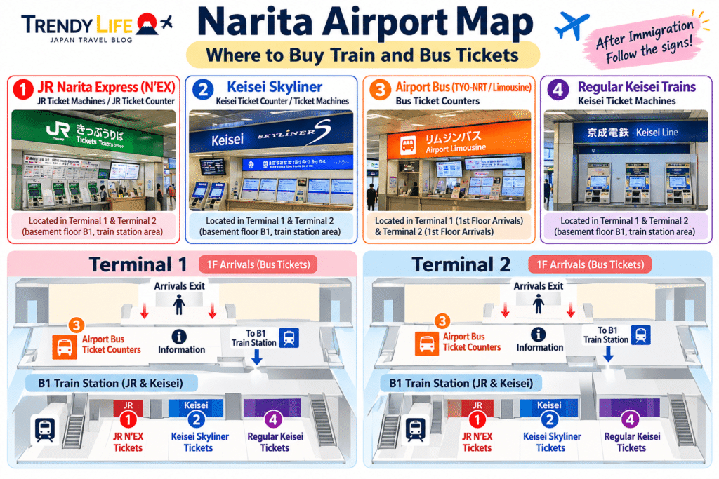 Narita Airport Map